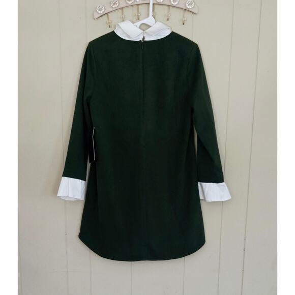 NEW Tuckernuck Dakotah Dickey Peter Pan Collar Ladies Green Dress Size Medium - Picture 7 of 13